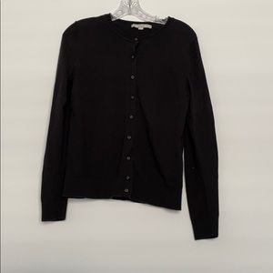 Loft black button down cardigan size M!